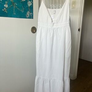 J. Crew White Textured Dress